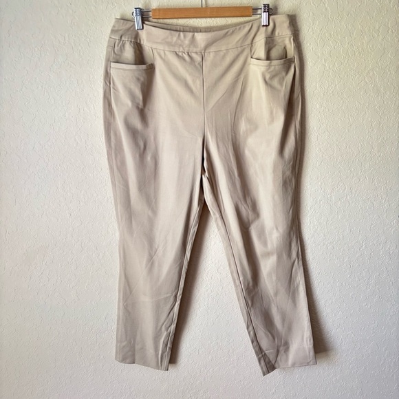 Soft Surroundings | Women's Superla Stretch Pull On Straight Leg Ankle Pants PXL - Picture 2 of 6